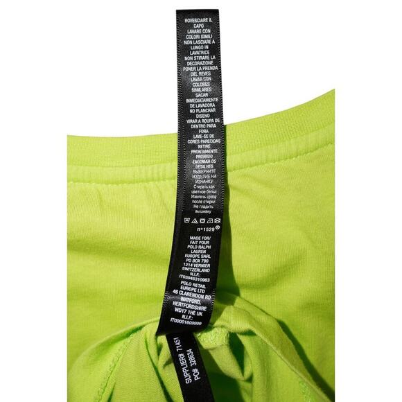 RLX Ralph Lauren Neon Green Graphic Logo Tee - Size XXL - Picture 7 of 7